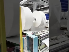 High speed napkin machine with automatic transfer