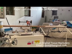 Paper core making machine with perforation
